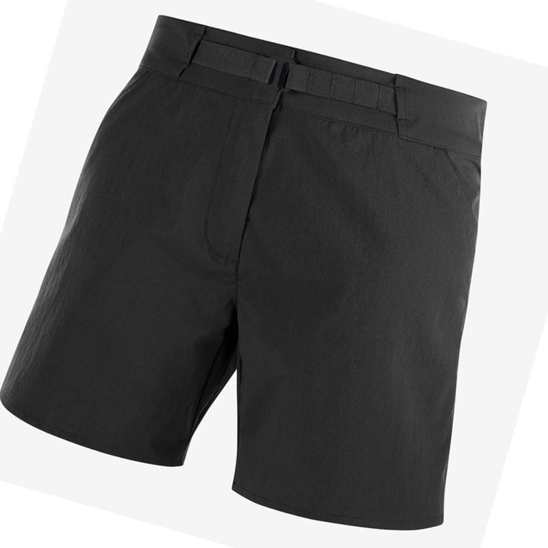 Salomon OUTRACK Shorts Dam Svarta | 23478-JXNT
