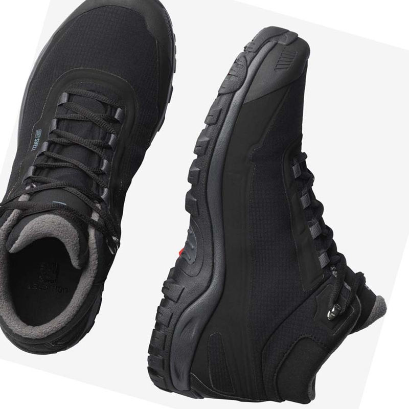 Salomon SHELTER CLIMASALOMON™ WATERPROOF Vinterkängor Herr Svarta | 83261-XAVB