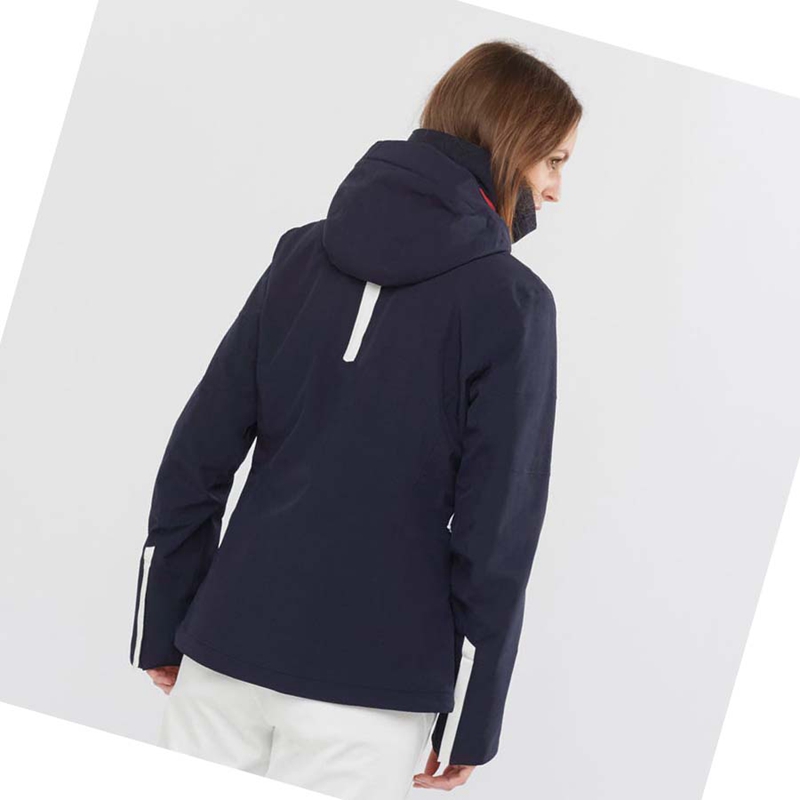 Salomon SPEED INSULATED Jacka Dam Marinblå | 82976-IBNG