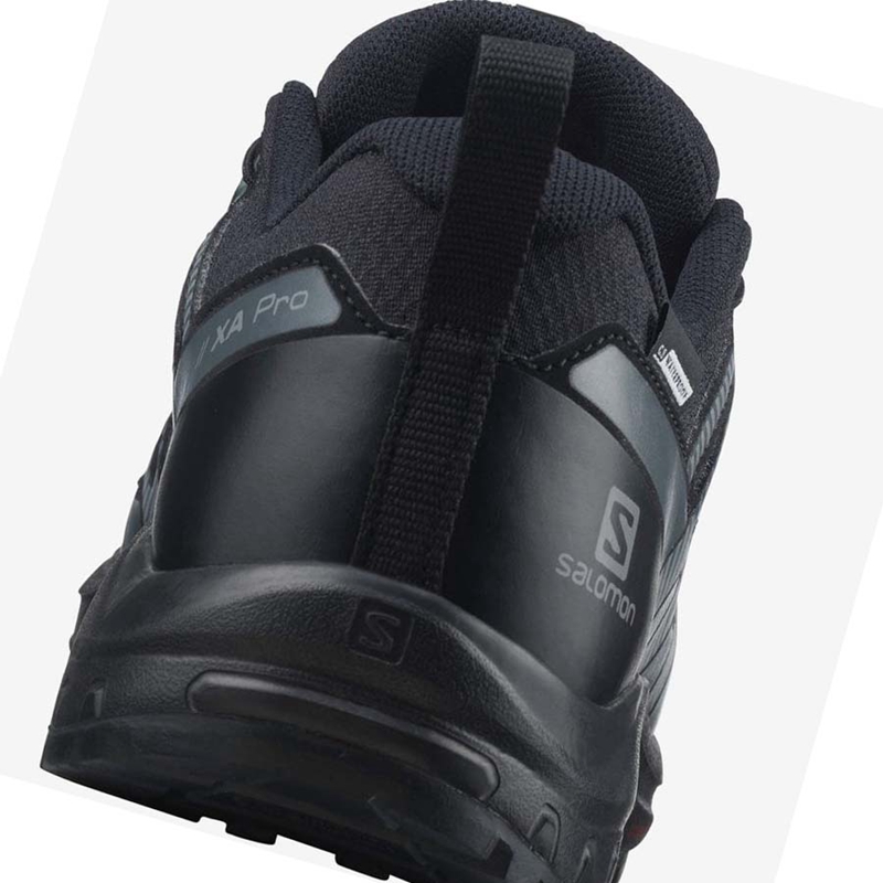 Salomon XA PRO V8 CLIMASALOMON™ WATERPROOF Trail löparskor Barn Svarta | 95107-BRAT